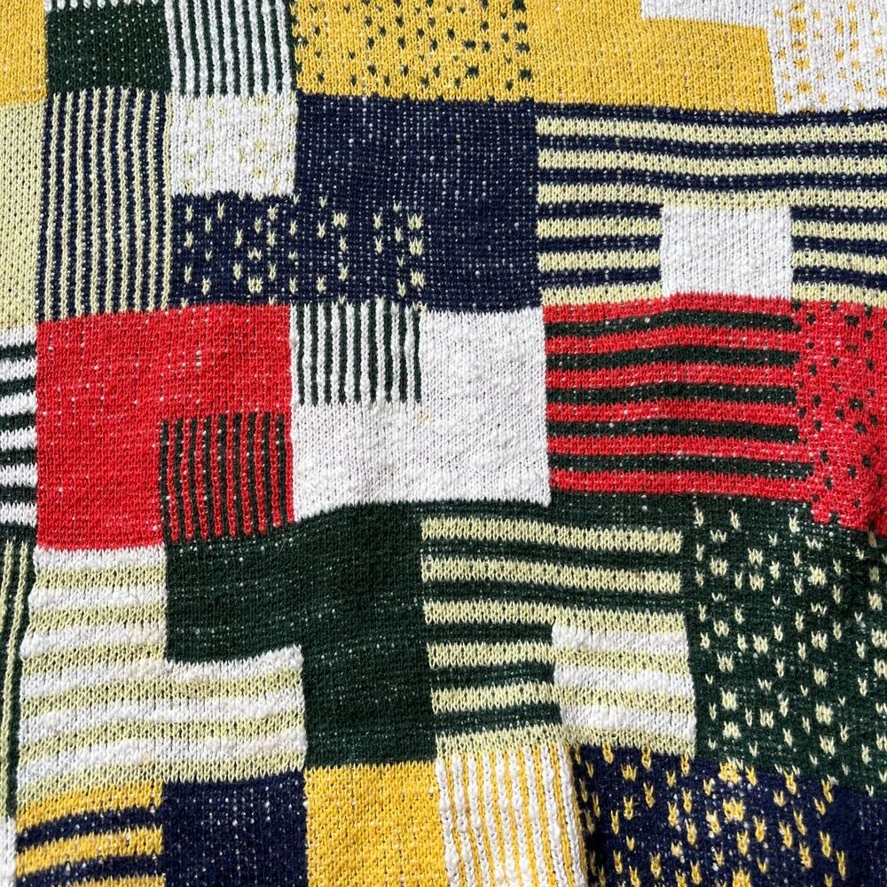 O'Hanlon Mills Sweater Men's Medium Knit Patchwork Urban Outfitters Multicolor - Picture 6 of 11